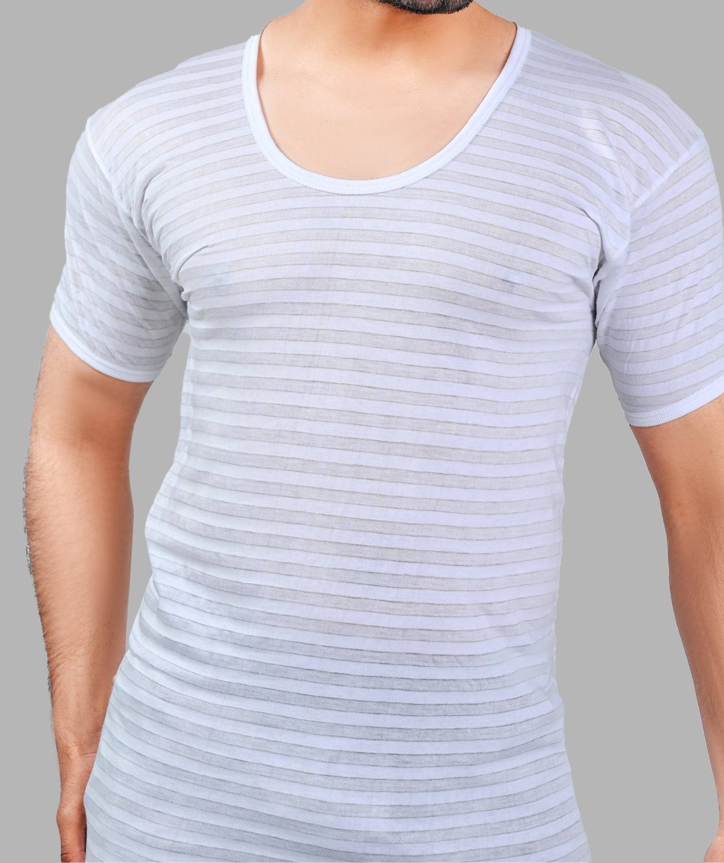 ARINO® Stripe Design Half Sleeve Mens Vest (MP-5)