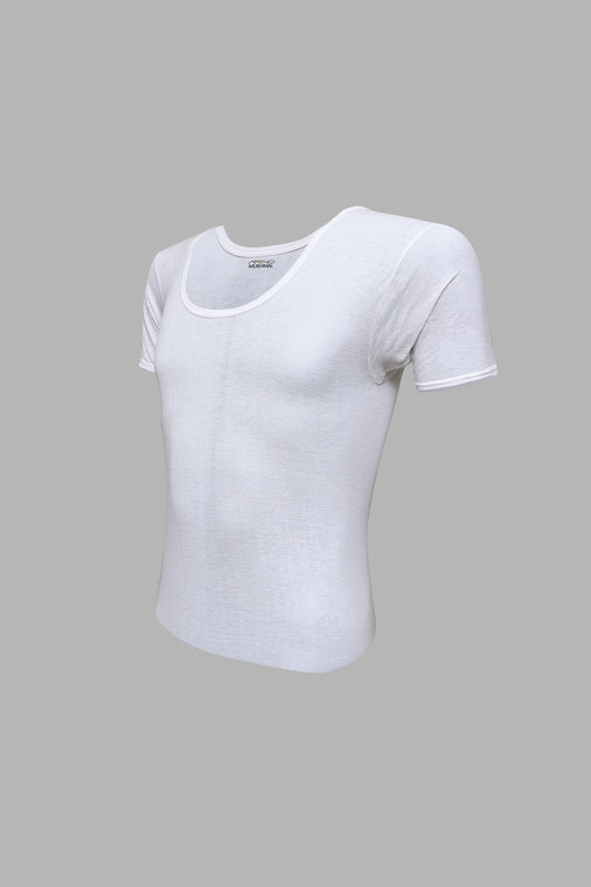 Arino® See-Through & Thinnest Fabric Men's Half Sleeve Vest (Makhmal)