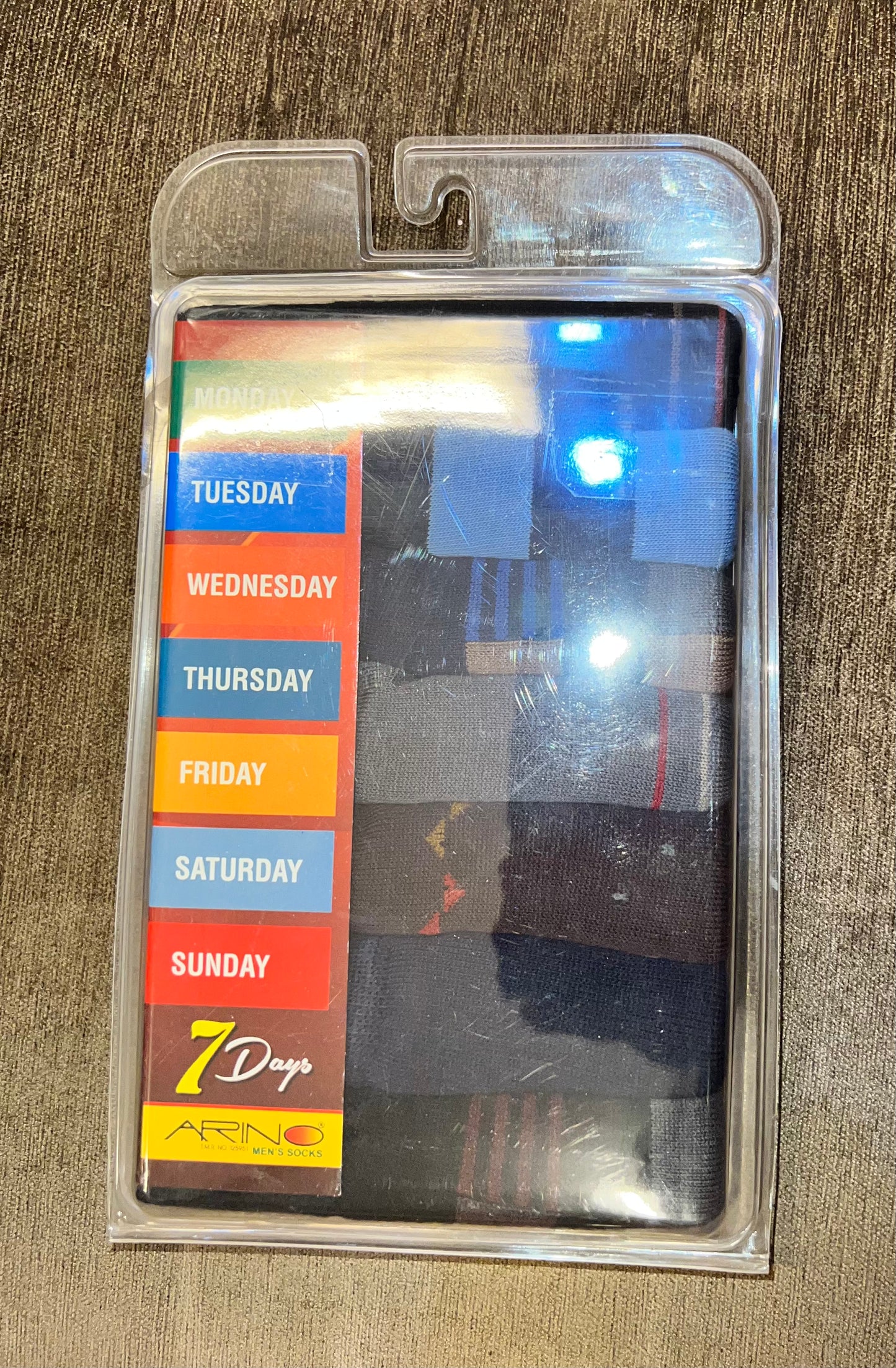 Arino Cotton Mens Socks 7 in 1 (7 Day)