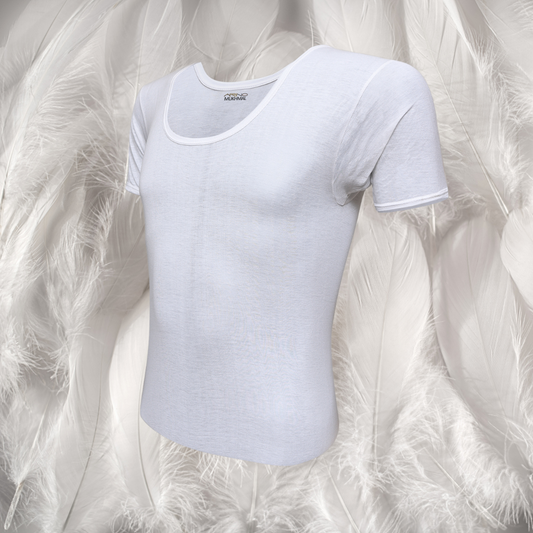 Men's See-Through Vest Half Sleeves (Makhmal)
