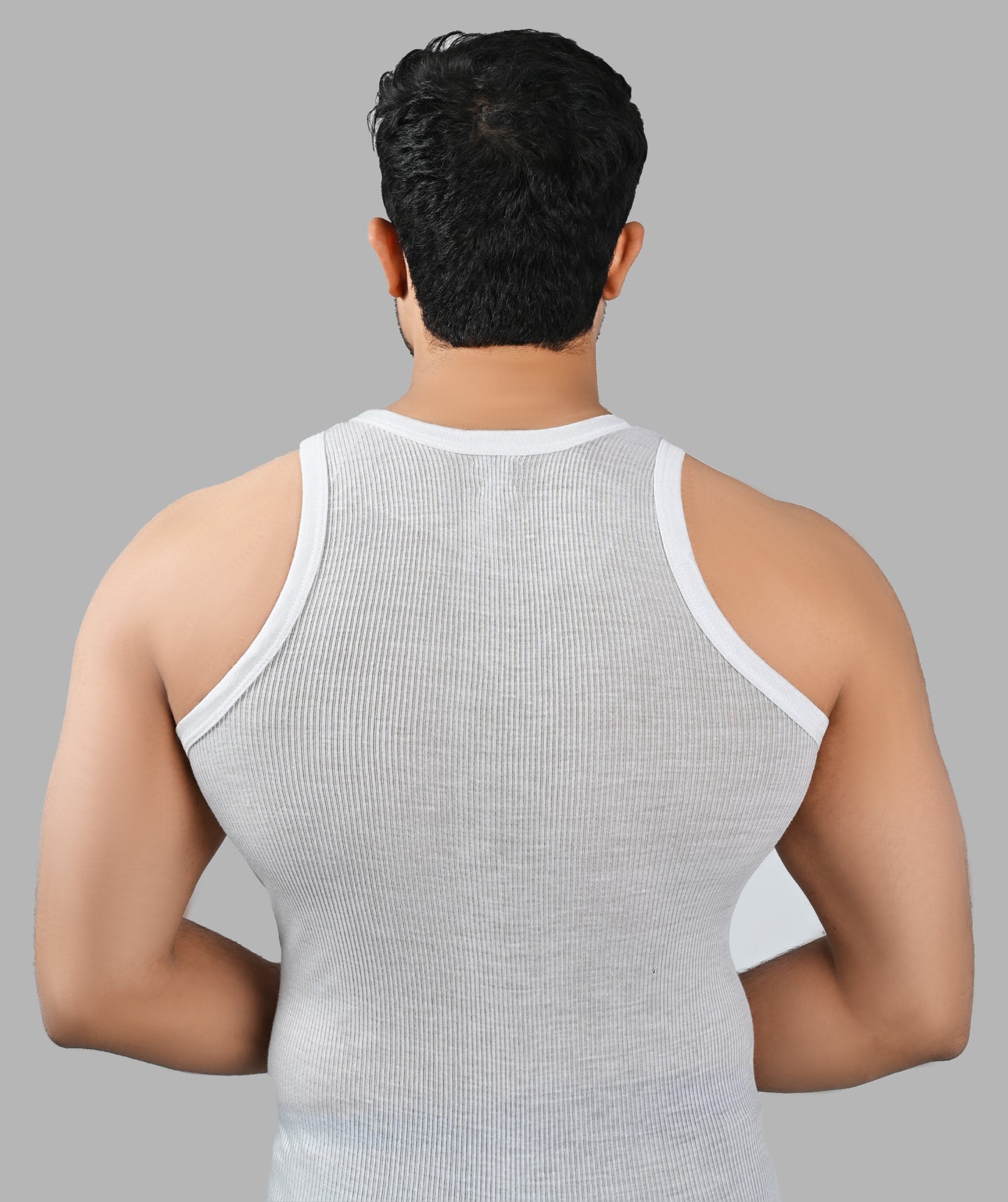 Pack of 3 Men's Ribbed Vest Sleeveless (PV-90)