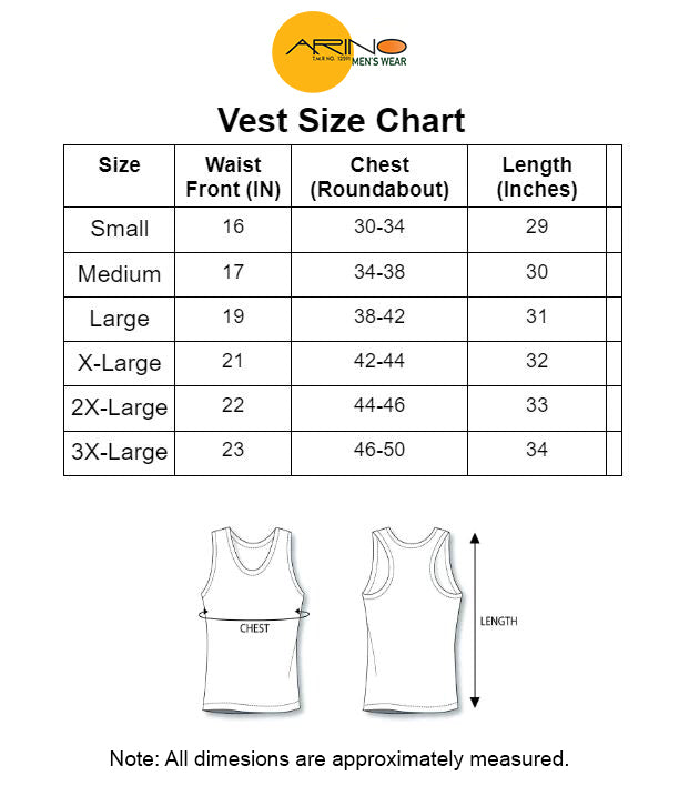 RAMZAN OFFER 3: Pack of 6 Men's Checkered Vest Sleeveless (Nain Sukh D-2)