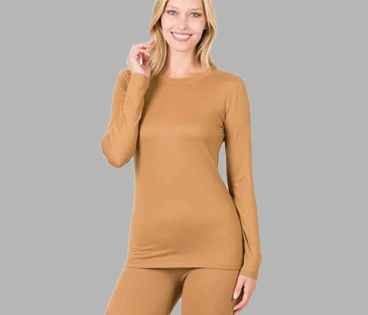 Arino Ladies Full Body Warm Winter Thermal Inner Set Rib Fabric