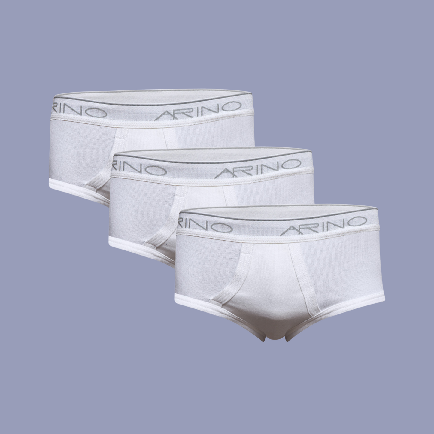 Pack of 3 Men's Interlock Briefs (White)