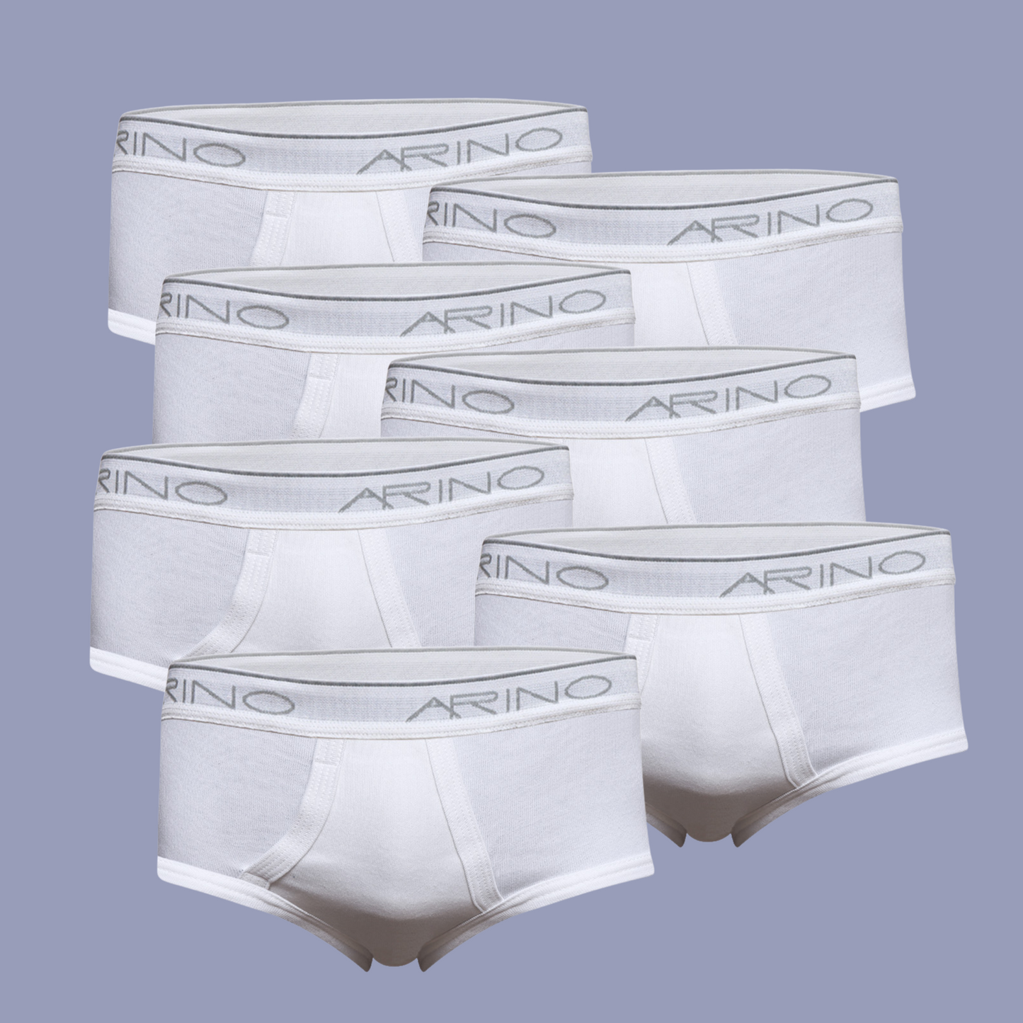 Pack of 7 Men's Interlock Briefs (White)