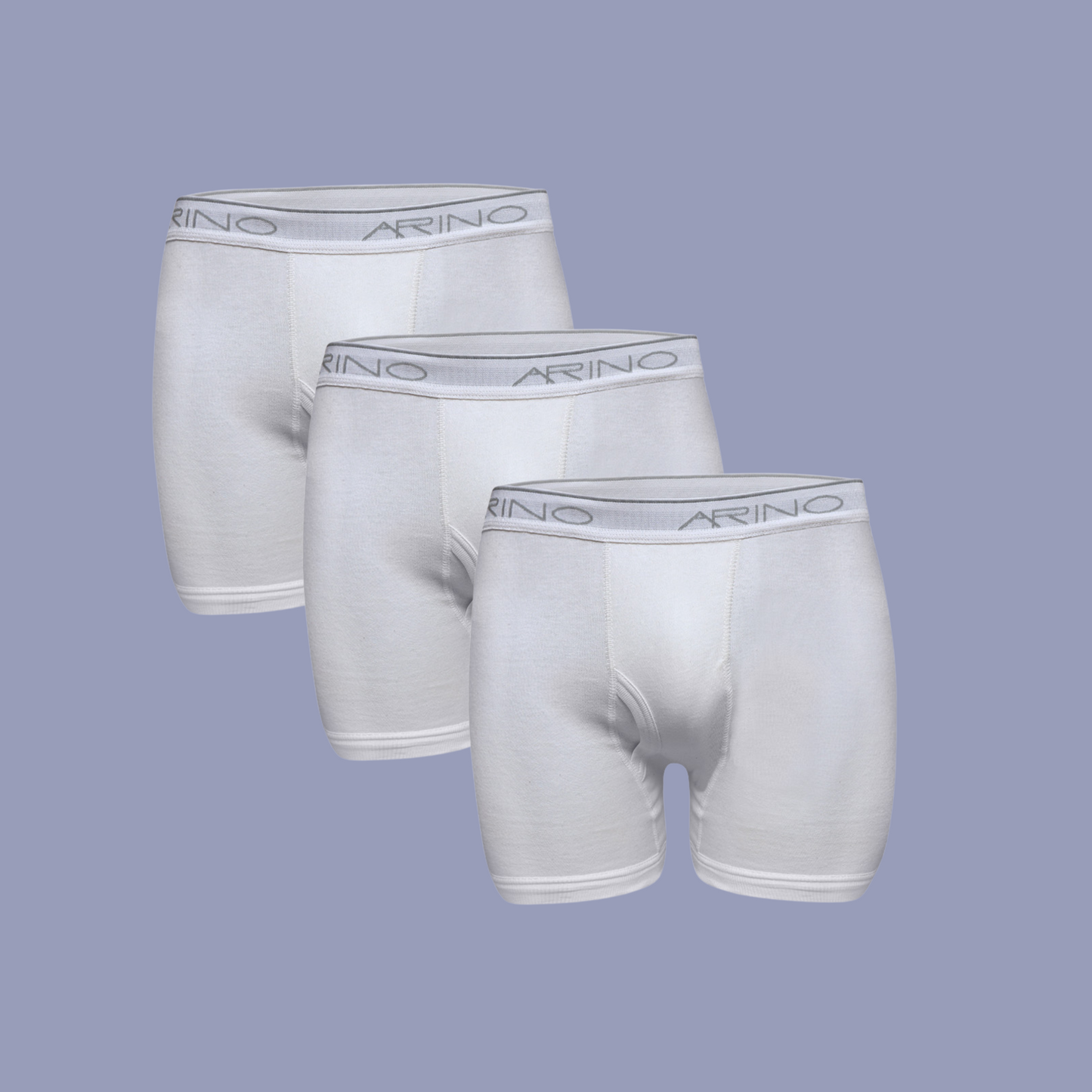 Pack of 3 Men's Interlock Boxer Shorts (White)