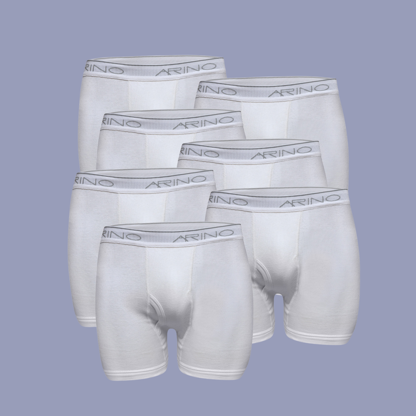 Pack of 7 Men's Interlock Boxer Shorts (White)