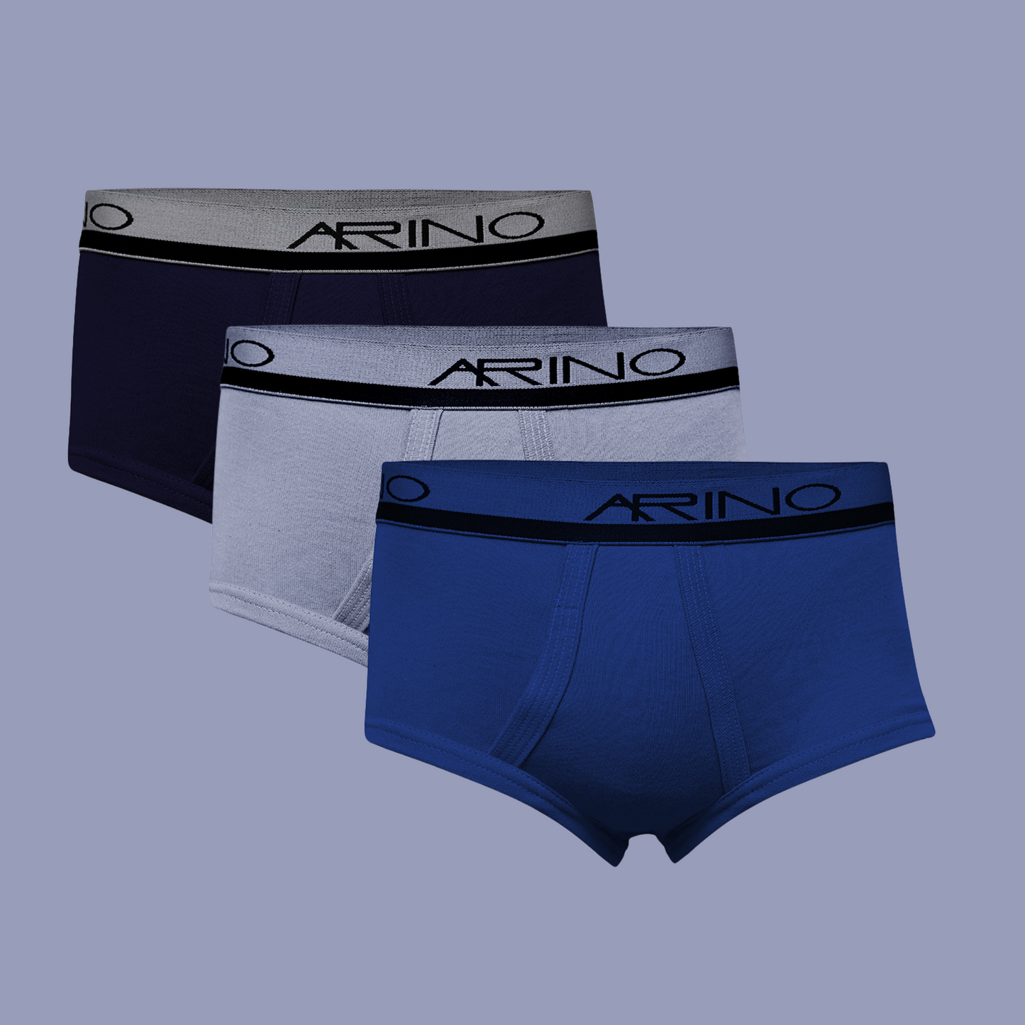 Pack of 3 Men's Interlock Briefs (Multi-Color)