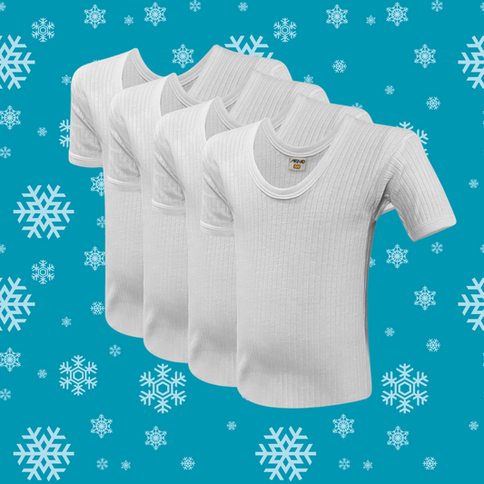 Pack of 4 Kid's Winter Vest Half Sleeves