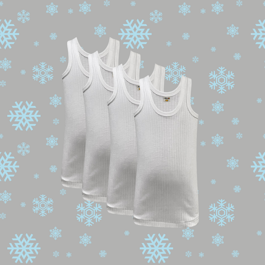 Pack of 4 Kid's Winter Vest Sleeveless