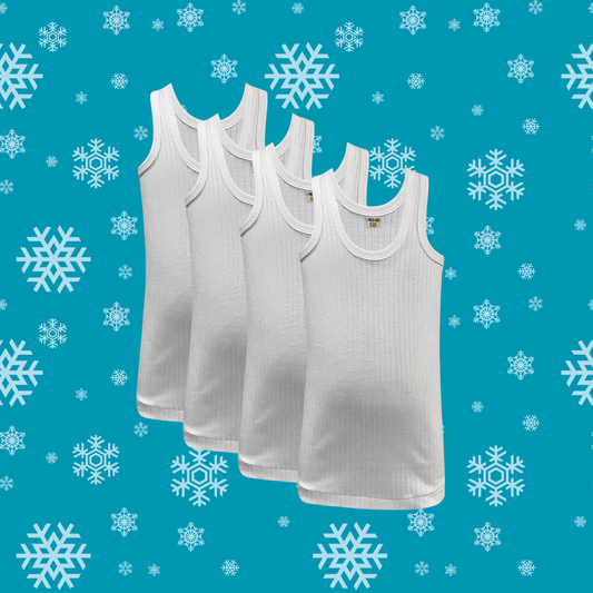 Pack of 4 Kid's Winter Vest Sleeveless
