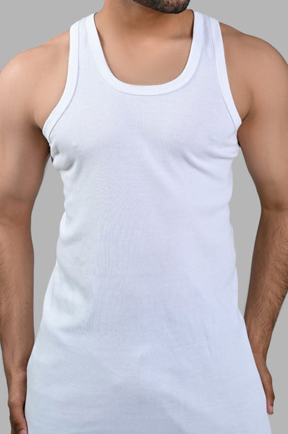 Pack of 3 Men's Interlock Vest Sleeveless