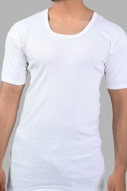 Pack of 3 Men's Interlock Vest Half Sleeves