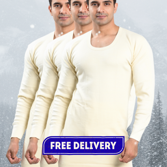Pack of 3 Men’s Merino Woolen Warmer (Shirt)