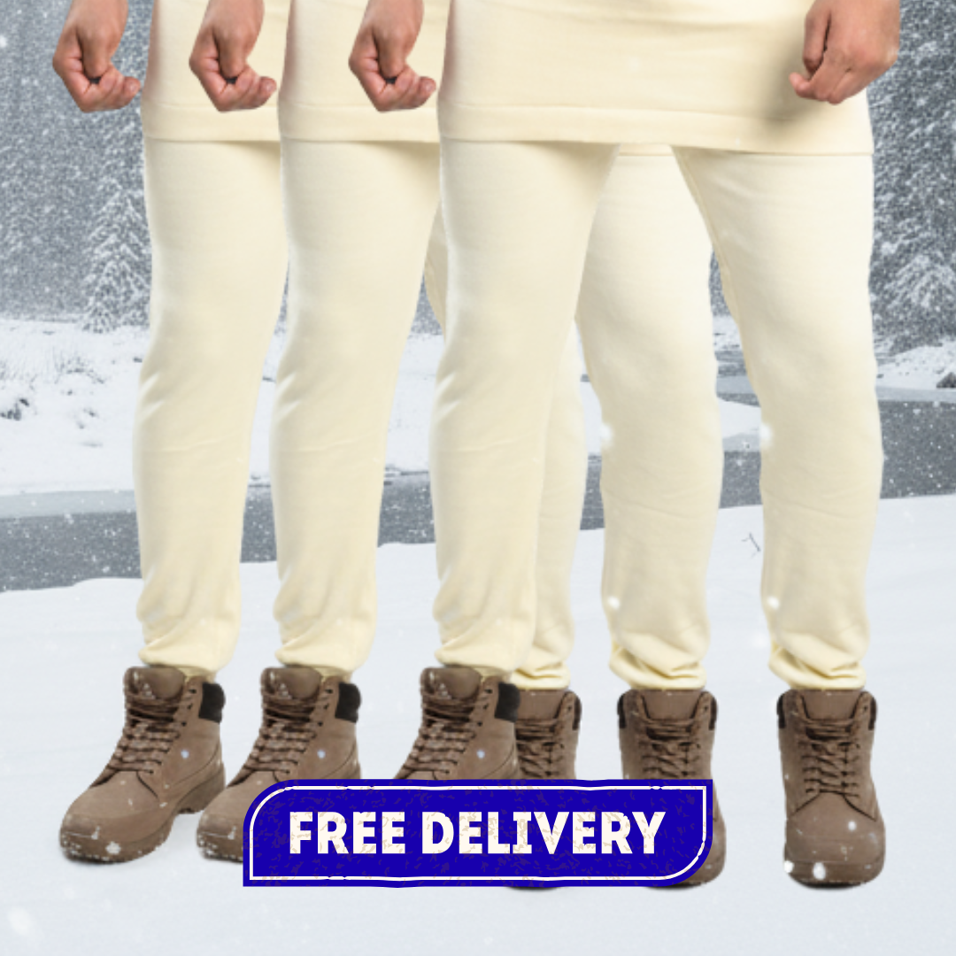 Pack of 3 Men’s Merino Woolen Warmer (Trouser)
