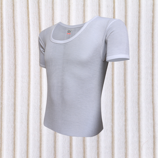 Men's Ribbed Vest Half Sleeves (PV-90)