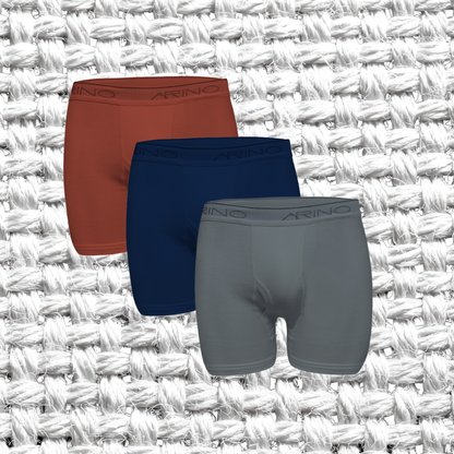 Pack of 3 Men's Interlock Boxer Shorts (Multi-Color)
