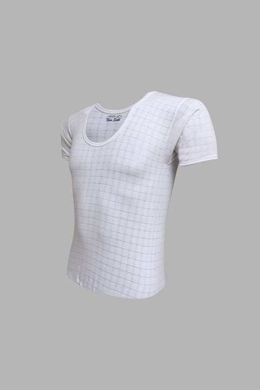 ARINO®Check Design Half Sleeve Men's Vest (Nain Sukh D-2)